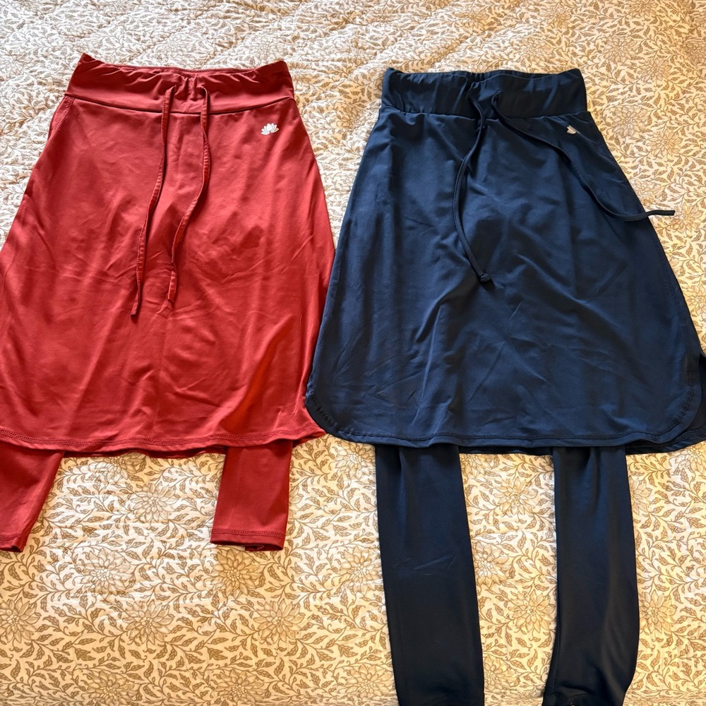 Brick Red and Navy Blue Snoga Skirts